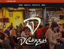 Tablet Screenshot of dcorazonrestaurant.com